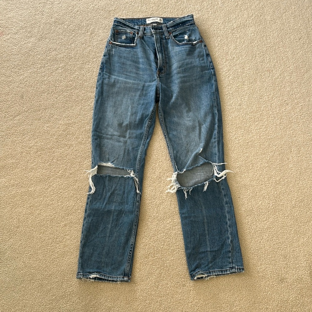 Abercrombie ankle straight jeans